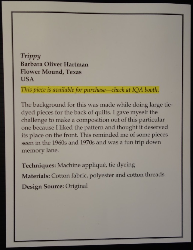 "Trippy" by Barbara Oliver Hartman - Sign